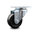 Service Caster 3 Inch Hard Rubber Wheel Swivel Top Plate Caster SCC-20S314-HRS-TP3